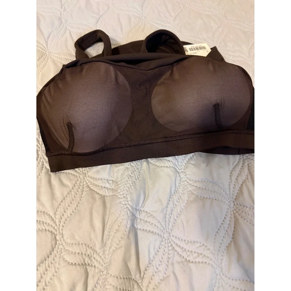 NWT Lululemon Wunder Train Scoop Neck Rib Tank Espresso Brown Size 8
